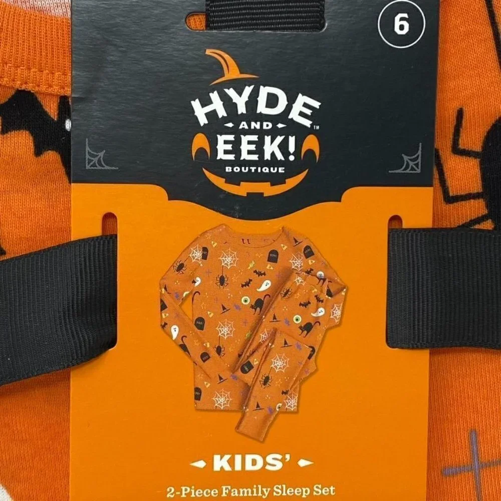 Target Kids' Halloween Matching Family Snug Fit Pajama Set Szs 6/ 8